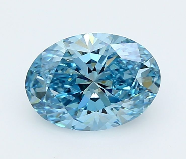 IGI Oval 1.67ct Fancy Vivid Blue VVS2 - Loose Lab Diamond: IGI Oval 1.67ct Fancy Vivid Blue VVS2 - Loose Lab Diamond Item Specifics: Source: This Is A Real Diamond Grown In A Lab Not Mined. Carat: 1.67 Cut: - Color: Fancy Vivid Blue Clarity: VVS2 Polish: EX S