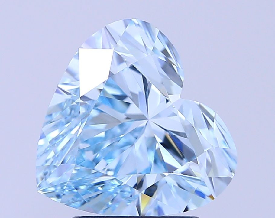 IGI Heart 3.06ct Fancy Vivid Blue VVS2 - Loose Lab Diamond: IGI Heart 3.06ct Fancy Vivid Blue VVS2 - Loose Lab Diamond Item Specifics: Source: This Is A Real Diamond Grown In A Lab Not Mined. Carat: 3.06 Cut: - Color: Fancy Vivid Blue Clarity: VVS2 Polish: EX
