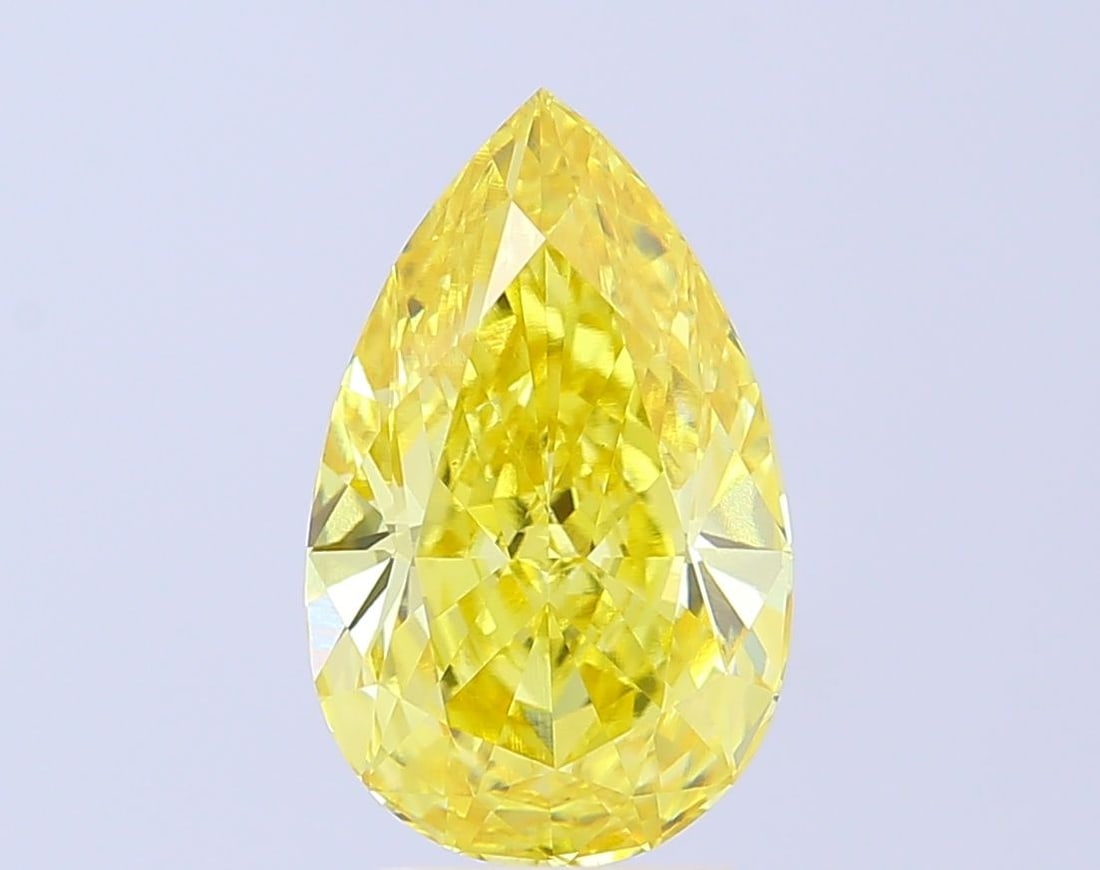 IGI Pear 4.51ct Fancy Vivid Yellow VVS2 - Loose Lab Diamond: IGI Pear 4.51ct Fancy Vivid Yellow VVS2 - Loose Lab Diamond Item Specifics: Source: This Is A Real Diamond Grown In A Lab Not Mined. Carat: 4.51 Cut: - Color: Fancy Vivid Yellow Clarity: VVS2 Polish: 