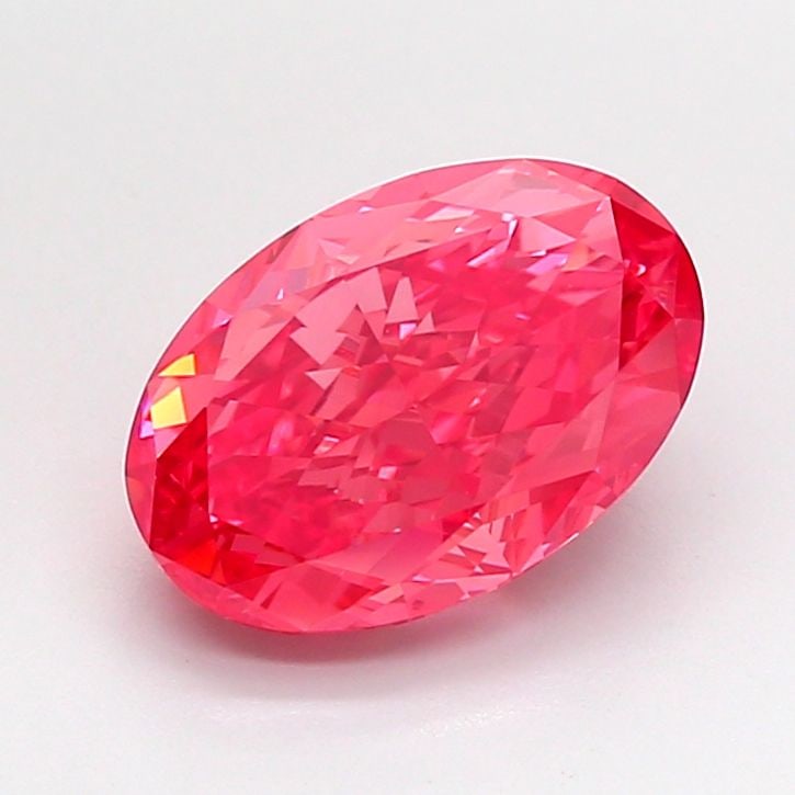 IGI Oval 3.08ct Fancy Vivid Pink VVS2 - Loose Lab Diamond: IGI Oval 3.08ct Fancy Vivid Pink VVS2 - Loose Lab Diamond Item Specifics: Source: This Is A Real Diamond Grown In A Lab Not Mined. Carat: 3.08 Cut: - Color: Fancy Vivid Pink Clarity: VVS2 Polish: EX