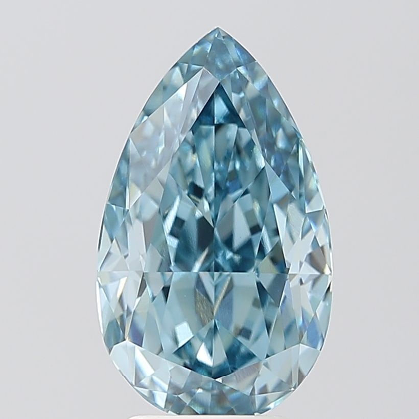 IGI Pear 4.45ct Fancy Vivid Greenish Blue VVS2 - Loose Lab Diamond: IGI Pear 4.45ct Fancy Vivid Greenish Blue VVS2 - Loose Lab Diamond Item Specifics: Source: This Is A Real Diamond Grown In A Lab Not Mined. Carat: 4.45 Cut: - Color: Fancy Vivid Greenish Blue Clarity: