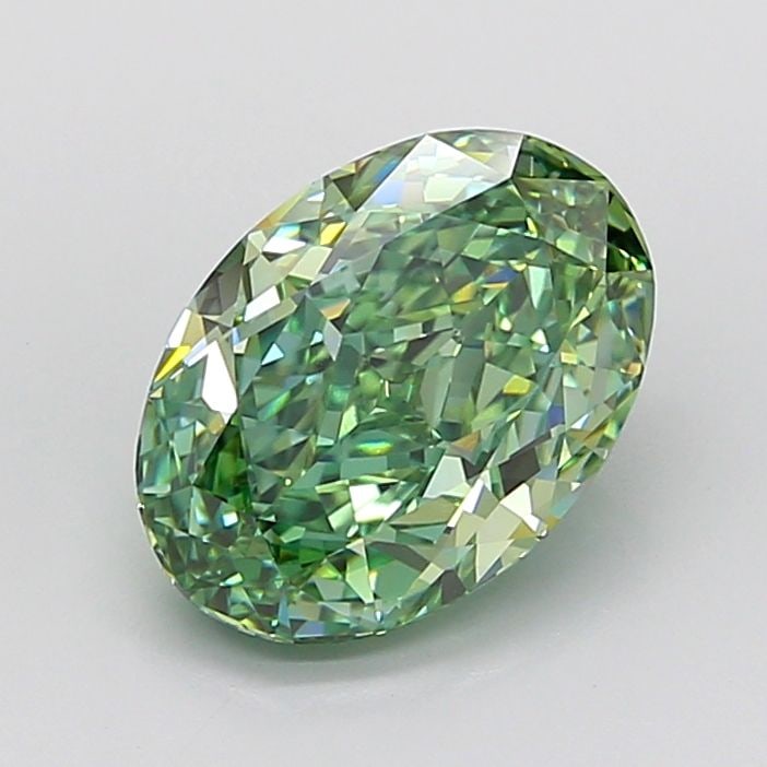 IGI Oval 4.05ct Fancy Vivid Green VVS2 - Loose Lab Diamond: IGI Oval 4.05ct Fancy Vivid Green VVS2 - Loose Lab Diamond Item Specifics: Source: This Is A Real Diamond Grown In A Lab Not Mined. Carat: 4.05 Cut: - Color: Fancy Vivid Green Clarity: VVS2 Polish: EX