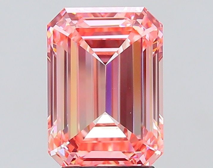 IGI Emerald 3.49ct Fancy Vivid Pink VVS2 - Loose Lab Diamond: IGI Emerald 3.49ct Fancy Vivid Pink VVS2 - Loose Lab Diamond Item Specifics: Source: This Is A Real Diamond Grown In A Lab Not Mined. Carat: 3.49 Cut: - Color: Fancy Vivid Pink Clarity: VVS2 Polish: E