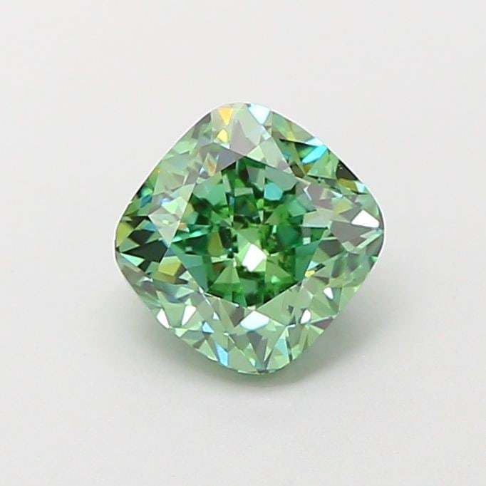 IGI Cushion Modified 1.33ct Fancy Vivid Green VVS2 - Loose Lab Diamond: IGI Cushion Modified 1.33ct Fancy Vivid Green VVS2 - Loose Lab Diamond Item Specifics: Source: This Is A Real Diamond Grown In A Lab Not Mined. Carat: 1.33 Cut: - Color: Fancy Vivid Green Clarity: VVS