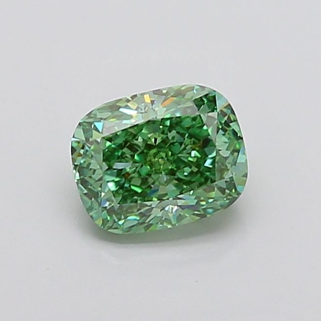 IGI Cushion Modified 1.76ct Fancy Vivid Green VVS2 - Loose Lab Diamond: IGI Cushion Modified 1.76ct Fancy Vivid Green VVS2 - Loose Lab Diamond Item Specifics: Source: This Is A Real Diamond Grown In A Lab Not Mined. Carat: 1.76 Cut: - Color: Fancy Vivid Green Clarity: VVS