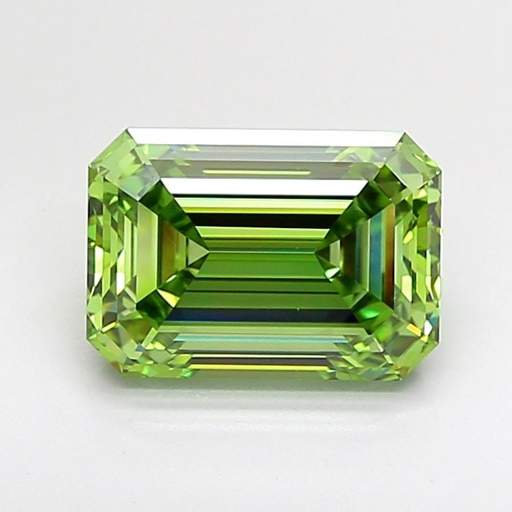 IGI Emerald 3.07ct Fancy Vivid Green VVS2 - Loose Lab Diamond: IGI Emerald 3.07ct Fancy Vivid Green VVS2 - Loose Lab Diamond Item Specifics: Source: This Is A Real Diamond Grown In A Lab Not Mined. Carat: 3.07 Cut: - Color: Fancy Vivid Green Clarity: VVS2 Polish: