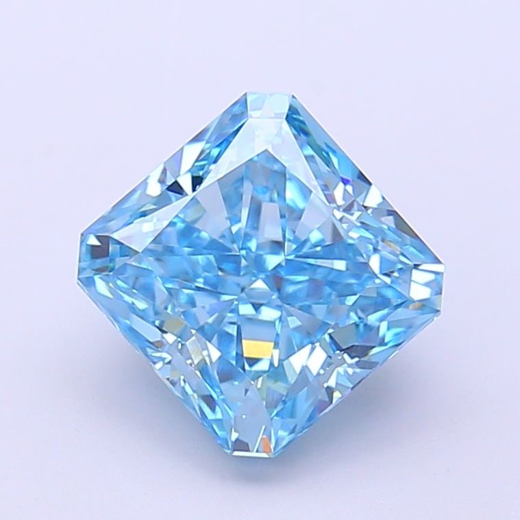 IGI Square Radiant 2.82ct Fancy Vivid Blue VVS2 - Loose Lab Diamond: IGI Square Radiant 2.82ct Fancy Vivid Blue VVS2 - Loose Lab Diamond Item Specifics: Source: This Is A Real Diamond Grown In A Lab Not Mined. Carat: 2.82 Cut: - Color: Fancy Vivid Blue Clarity: VVS2 Po
