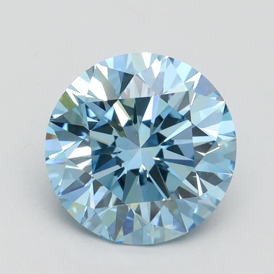 IGI Round 2.33ct Fancy Vivid Blue VVS2 - Ideal Loose Lab Diamond: IGI Round 2.33ct Fancy Vivid Blue VVS2 - Ideal Loose Lab Diamond Item Specifics: Source: This Is A Real Diamond Grown In A Lab Not Mined. Carat: 2.33 Cut: ID Color: Fancy Vivid Blue Clarity: VVS2 Poli