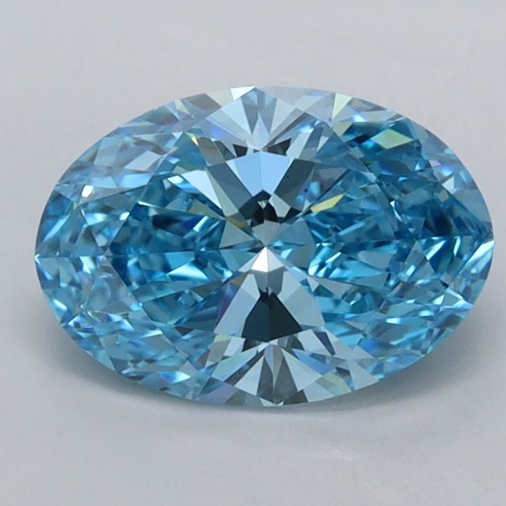 IGI Oval 1.29ct Fancy Vivid Blue VVS1 - Loose Lab Diamond: IGI Oval 1.29ct Fancy Vivid Blue VVS1 - Loose Lab Diamond Item Specifics: Source: This Is A Real Diamond Grown In A Lab Not Mined. Carat: 1.29 Cut: - Color: Fancy Vivid Blue Clarity: VVS1 Polish: EX S