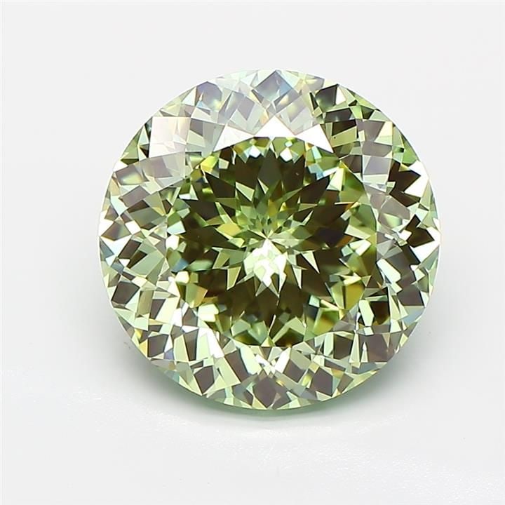 IGI Round 3.55ct Fancy Vivid Green VVS2 - Loose Lab Diamond: IGI Round 3.55ct Fancy Vivid Green VVS2 - Loose Lab Diamond Item Specifics: Source: This Is A Real Diamond Grown In A Lab Not Mined. Carat: 3.55 Cut: Color: Fancy Vivid Green Clarity: VVS2 Polish: EX 