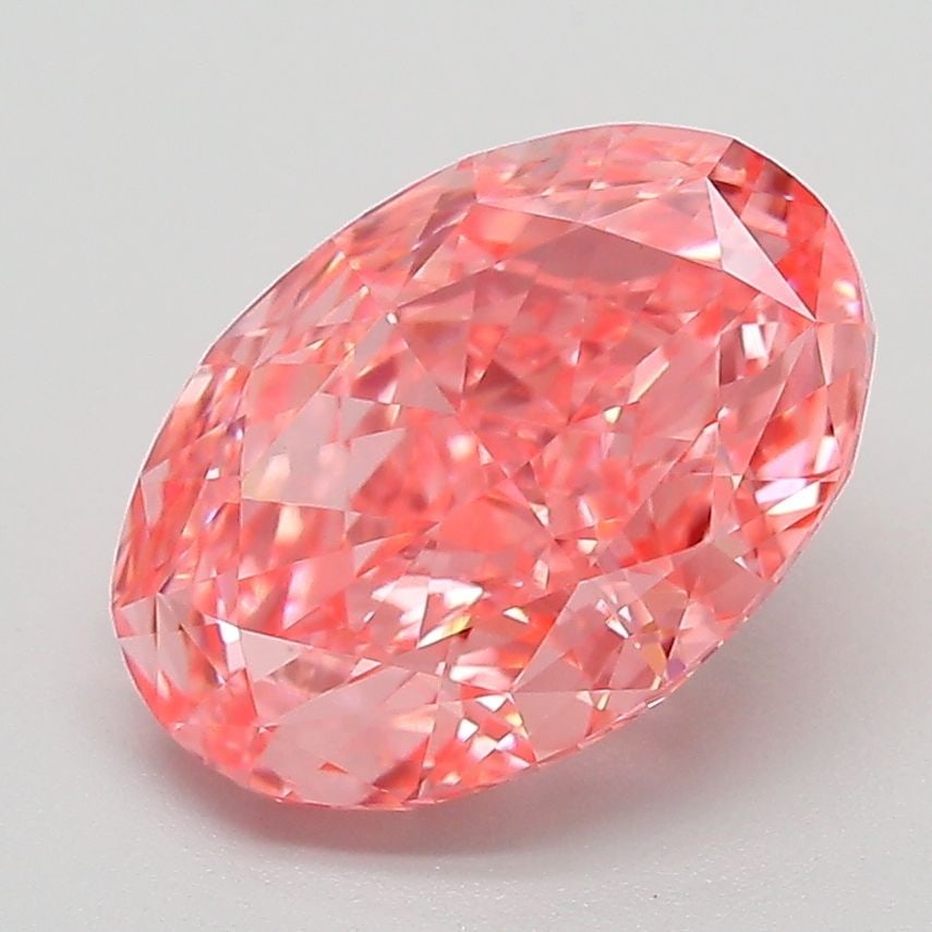 IGI Oval 3.08ct Fancy Vivid Pink VVS2 - Loose Lab Diamond: IGI Oval 3.08ct Fancy Vivid Pink VVS2 - Loose Lab Diamond Item Specifics: Source: This Is A Real Diamond Grown In A Lab Not Mined. Carat: 3.08 Cut: - Color: Fancy Vivid Pink Clarity: VVS2 Polish: EX