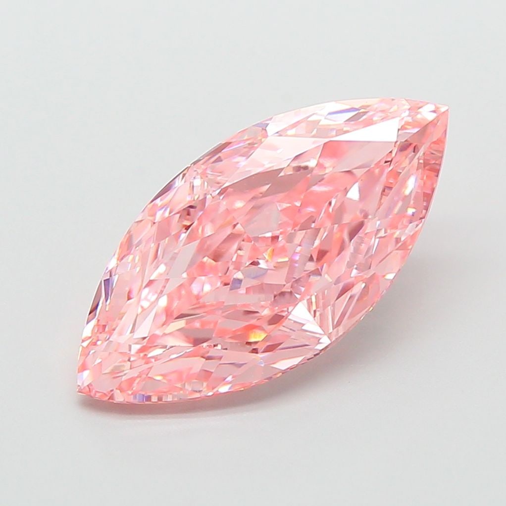 IGI Marquise 4.08ct Fancy Vivid Pink VVS2 - Loose Lab Diamond: IGI Marquise 4.08ct Fancy Vivid Pink VVS2 - Loose Lab Diamond Item Specifics: Source: This Is A Real Diamond Grown In A Lab Not Mined. Carat: 4.08 Cut: - Color: Fancy Vivid Pink Clarity: VVS2 Polish: