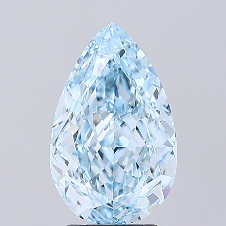 IGI Pear 3.16ct Fancy Vivid Blue VVS2 - Loose Lab Diamond: IGI Pear 3.16ct Fancy Vivid Blue VVS2 - Loose Lab Diamond Item Specifics: Source: This Is A Real Diamond Grown In A Lab Not Mined. Carat: 3.16 Cut: - Color: Fancy Vivid Blue Clarity: VVS2 Polish: EX