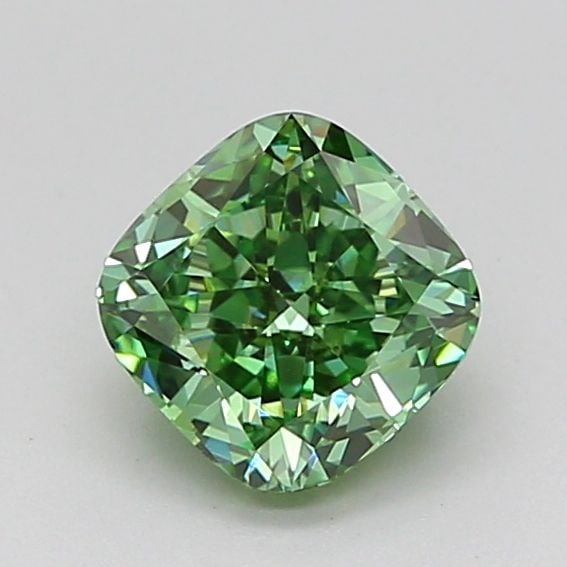 IGI Cushion Modified 0.91ct Fancy Vivid Green VVS2 - Loose Lab Diamond: IGI Cushion Modified 0.91ct Fancy Vivid Green VVS2 - Loose Lab Diamond Item Specifics: Source: This Is A Real Diamond Grown In A Lab Not Mined. Carat: 0.91 Cut: - Color: Fancy Vivid Green Clarity: VVS