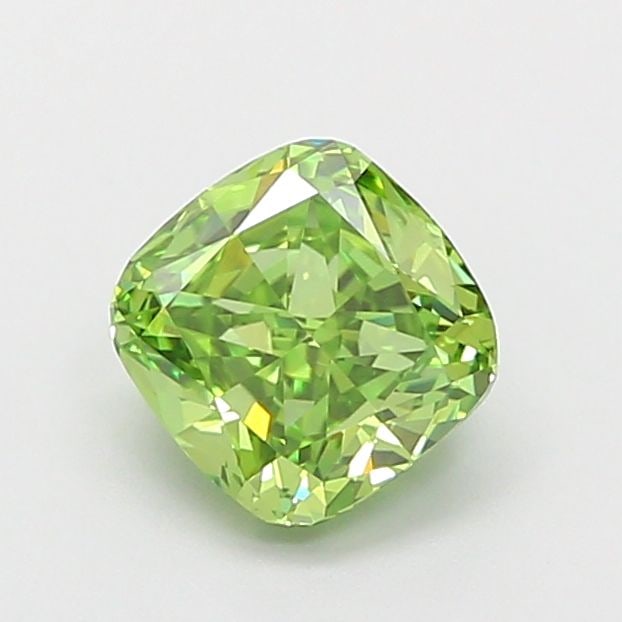 Cushion Brilliant 1.04ct Fancy Vivid Green VVS2 - Loose Lab Diamond: Cushion Brilliant 1.04ct Fancy Vivid Green VVS2 - Loose Lab Diamond Item Specifics: Source: This Is A Real Diamond Grown In A Lab Not Mined. Carat: 1.04 Cut: - Color: Fancy Vivid Green Clarity: VVS2 P