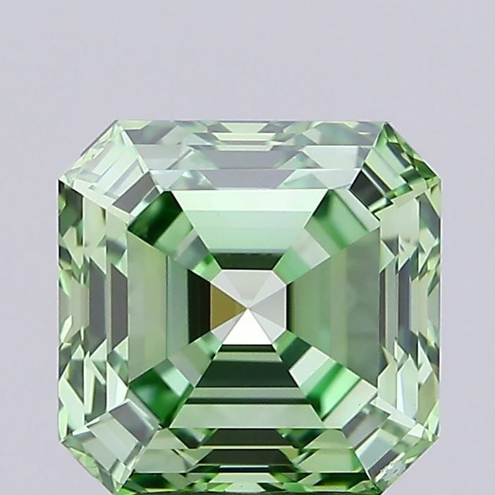 IGI Asscher 3.05ct Fancy Vivid Green VVS2 - Loose Lab Diamond: IGI Asscher 3.05ct Fancy Vivid Green VVS2 - Loose Lab Diamond Item Specifics: Source: This Is A Real Diamond Grown In A Lab Not Mined. Carat: 3.05 Cut: - Color: Fancy Vivid Green Clarity: VVS2