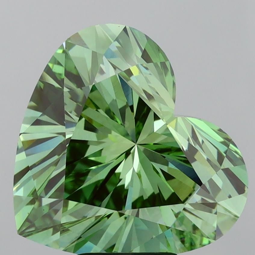 IGI Heart 7.01ct Fancy Vivid Green VVS2 - Loose Lab Diamond: IGI Heart 7.01ct Fancy Vivid Green VVS2 - Loose Lab Diamond Item Specifics: Source: This Is A Real Diamond Grown In A Lab Not Mined. Carat: 7.01 Cut: - Color: Fancy Vivid Green Clarity: VVS2 Polish: E