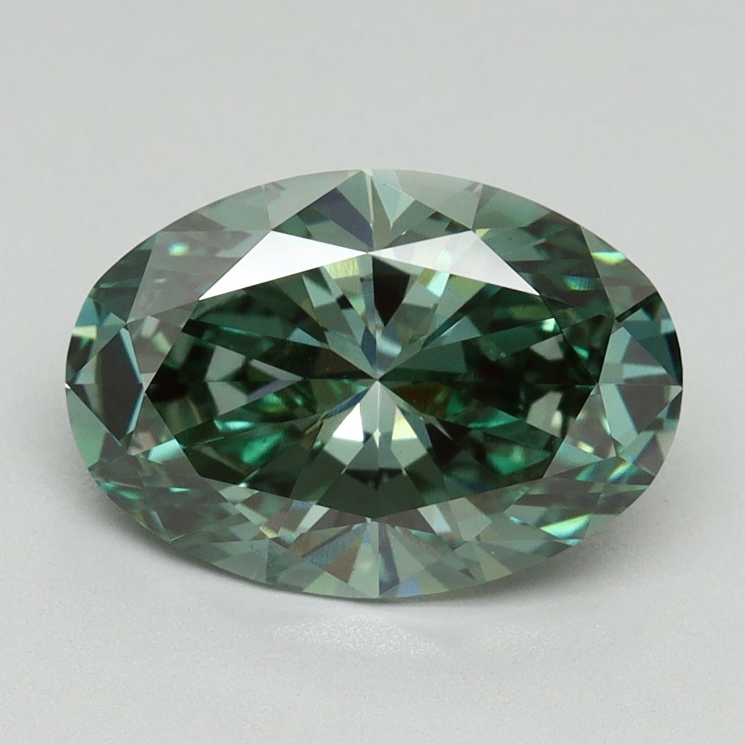 IGI Oval 3.11ct Fancy Vivid Green VVS2 - Loose Lab Diamond: IGI Oval 3.11ct Fancy Vivid Green VVS2 - Loose Lab Diamond Item Specifics: Source: This Is A Real Diamond Grown In A Lab Not Mined. Carat: 3.11 Cut: - Color: Fancy Vivid Green Clarity: VVS2 Polish: