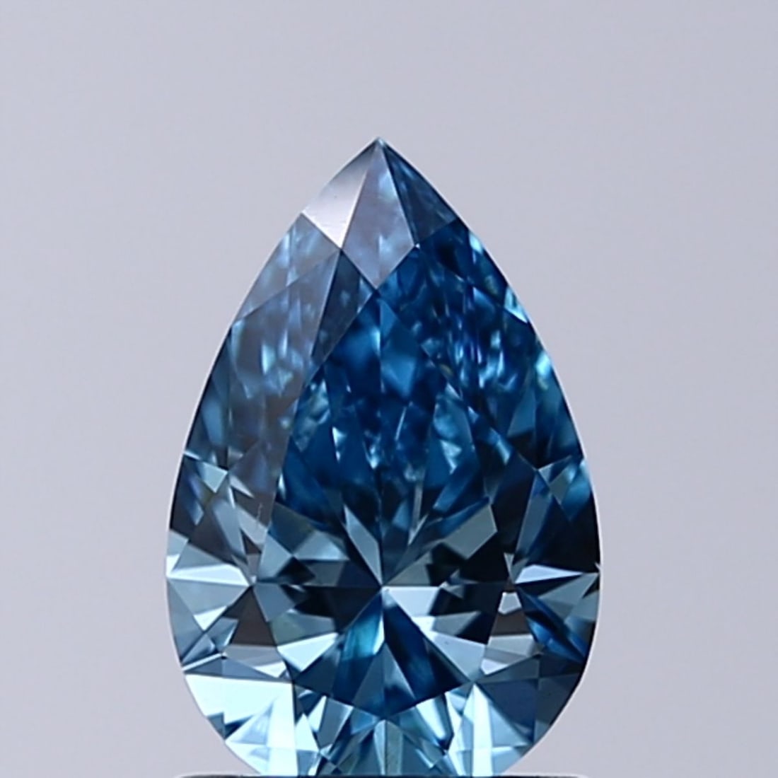 IGI Pear 0.91ct Fancy Vivid Blue VVS2 - Loose Lab Diamond: IGI Pear 0.91ct Fancy Vivid Blue VVS2 - Loose Lab Diamond Item Specifics: Source: This Is A Real Diamond Grown In A Lab Not Mined. Carat: 0.91 Cut: - Color: Fancy Vivid Blue Clarity: VVS2 Polish: EX S