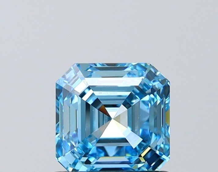 IGI Asscher 1.04ct Fancy Vivid Blue VVS1 - Loose Lab Diamond: IGI Asscher 1.04ct Fancy Vivid Blue VVS1 - Loose Lab Diamond Item Specifics: Source: This Is A Real Diamond Grown In A Lab Not Mined. Carat: 1.04 Cut: - Color: Fancy Vivid Blue Clarity: VVS1 Polish: E