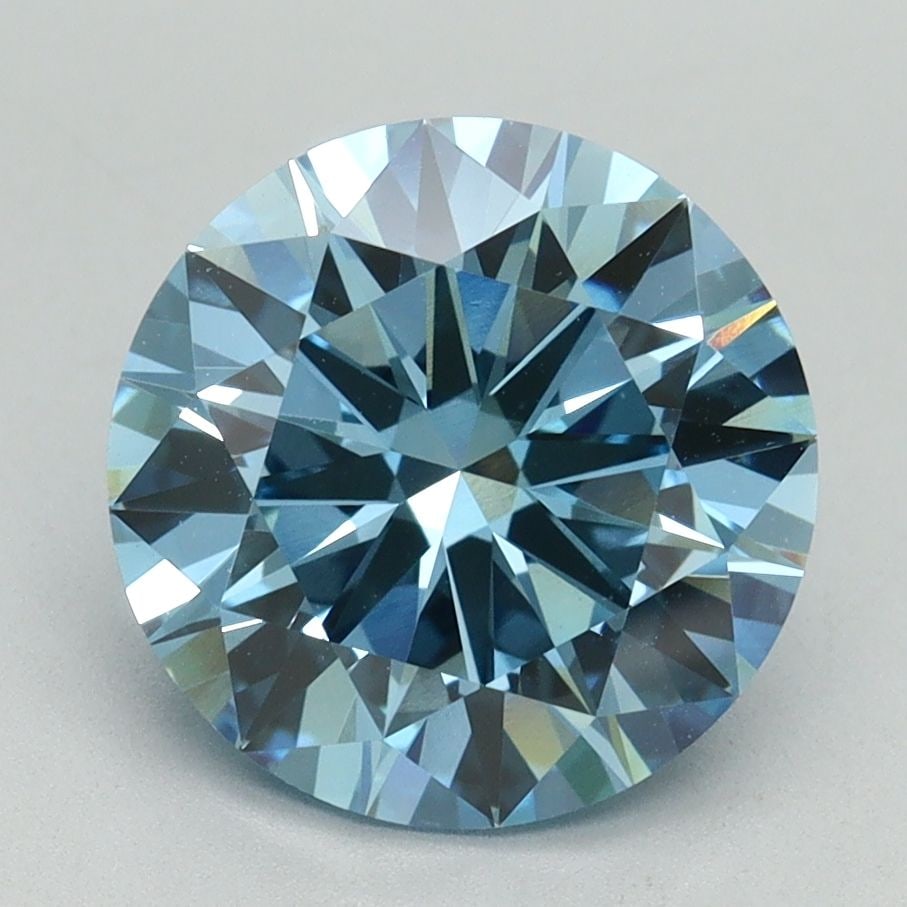 IGI Round 3.09ct Fancy Vivid Blue VVS2 - Loose Lab Diamond: IGI Round 3.09ct Fancy Vivid Blue VVS2 - Loose Lab Diamond Item Specifics: Source: This Is A Real Diamond Grown In A Lab Not Mined. Carat: 3.09 Cut: EX Color: Fancy Vivid Blue Clarity: VVS2 Polish: EX
