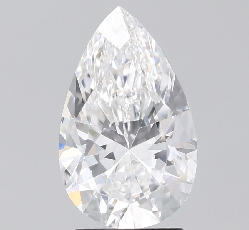 IGI Pear 2.57ct E VVS2 - Loose Lab Diamond: IGI Pear 2.57ct E VVS2 - Loose Lab Diamond Item Specifics: Source: This Is A Real Diamond Grown In A Lab Not Mined. Carat: 2.57 Cut: - Color: E Clarity: VVS2 Polish: EX Symmetry: EX Measurements: 12.1
