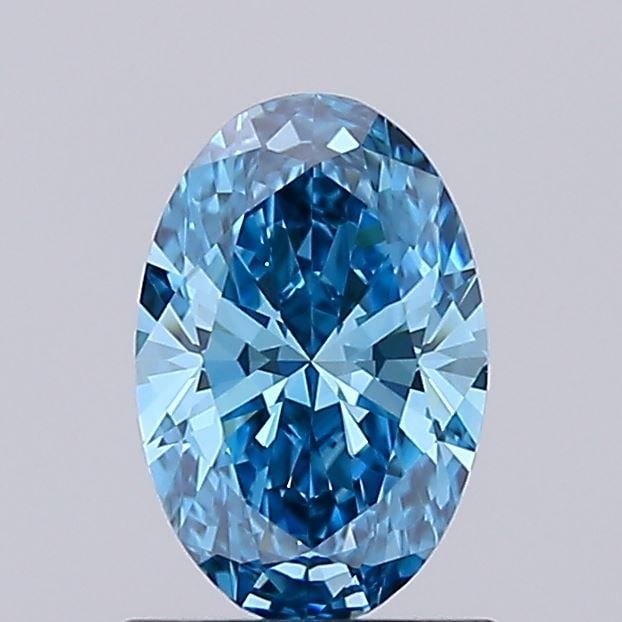 IGI Oval 0.78ct Fancy Vivid Blue VVS1 - Loose Lab Diamond: IGI Oval 0.78ct Fancy Vivid Blue VVS1 - Loose Lab Diamond Item Specifics: Source: This Is A Real Diamond Grown In A Lab Not Mined. Carat: 0.78 Cut: - Color: Fancy Vivid Blue Clarity: VVS1 Polish: EX