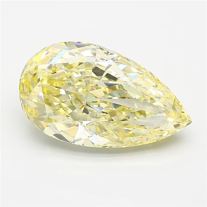 IGI Pear 5.52ct Fancy Yellow VVS2 - Loose Lab Diamond: IGI Pear 5.52ct Fancy Yellow VVS2 - Loose Lab Diamond Item Specifics: Source: This Is A Real Diamond Grown In A Lab Not Mined. Carat: 5.52 Cut: - Color: Fancy Yellow Clarity: VVS2 Polish: EX Symmetry: