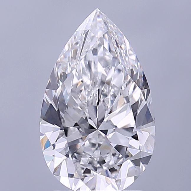 IGI Pear 2.12ct E VVS2 - Loose Lab Diamond: IGI Pear 2.12ct E VVS2 - Loose Lab Diamond Item Specifics: Source: This Is A Real Diamond Grown In A Lab Not Mined. Carat: 2.12 Cut: - Color: E Clarity: VVS2 Polish: EX Symmetry: EX Measurements: