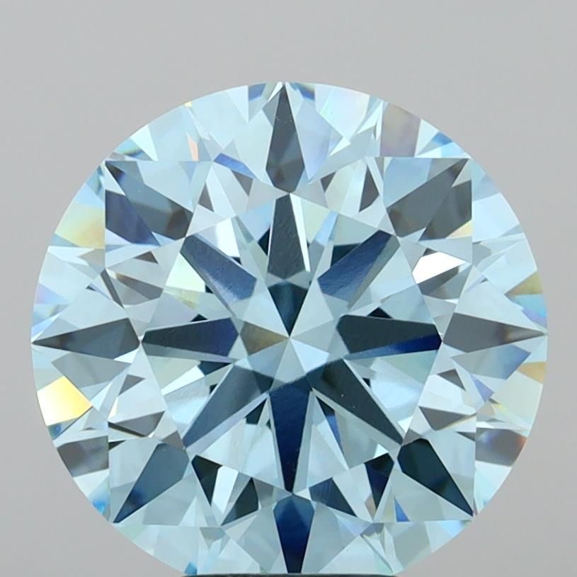 IGI Round 6.09ct Fancy Vivid Blue VVS2 - Ideal Loose Lab Diamond: IGI Round 6.09ct Fancy Vivid Blue VVS2 - Ideal Loose Lab Diamond Item Specifics: Source: This Is A Real Diamond Grown In A Lab Not Mined. Carat: 6.09 Cut: ID Color: Fancy Vivid Blue Clarity: VVS2