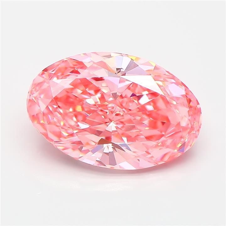IGI Oval 5.21ct Fancy Vivid Pink VVS2 - Loose Lab Diamond: IGI Oval 5.21ct Fancy Vivid Pink VVS2 - Loose Lab Diamond Item Specifics: Source: This Is A Real Diamond Grown In A Lab Not Mined. Carat: 5.21 Cut: - Color: Fancy Vivid Pink Clarity: VVS2 Polish: EX