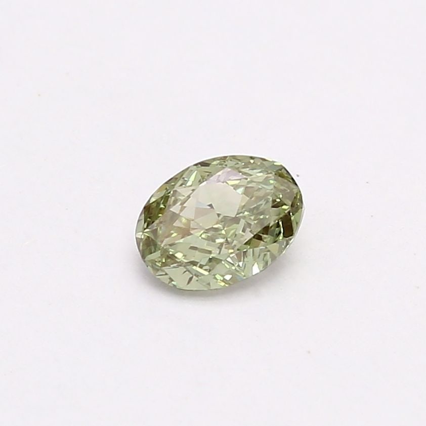 Oval 0.52ct Fancy Vivid Green VVS2 - Loose Lab Diamond (1 of 1)