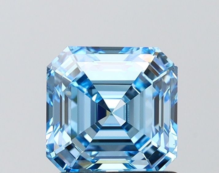 IGI Asscher 1.5ct Fancy Vivid Blue IF - Loose Lab Diamond: IGI Asscher 1.5ct Fancy Vivid Blue IF - Loose Lab Diamond Item Specifics: Source: This Is A Real Diamond Grown In A Lab Not Mined. Carat: 1.5 Cut: - Color: Fancy Vivid Blue Clarity: IF Polish: EX Symm