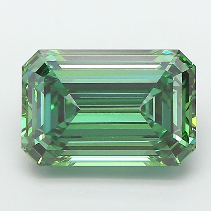 IGI Emerald 3.1ct Fancy Vivid Green VVS2 - Loose Lab Diamond: IGI Emerald 3.1ct Fancy Vivid Green VVS2 - Loose Lab Diamond Item Specifics: Source: This Is A Real Diamond Grown In A Lab Not Mined. Carat: 3.1 Cut: - Color: Fancy Vivid Green Clarity: VVS2 Polish: