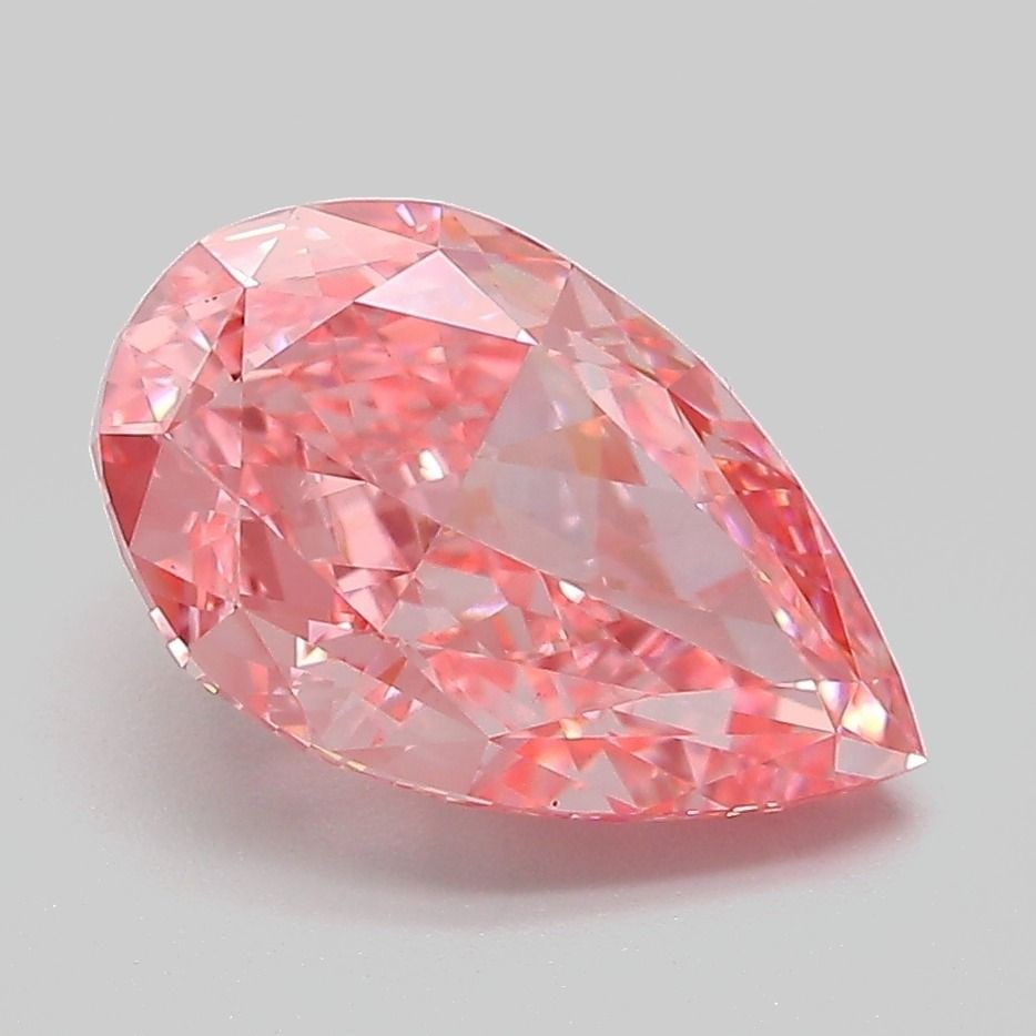 IGI Pear 3.1ct Fancy Vivid Pink VVS2 - Loose Lab Diamond: IGI Pear 3.1ct Fancy Vivid Pink VVS2 - Loose Lab Diamond Item Specifics: Source: This Is A Real Diamond Grown In A Lab Not Mined. Carat: 3.1 Cut: - Color: Fancy Vivid Pink Clarity: VVS2 Polish: EX Sym