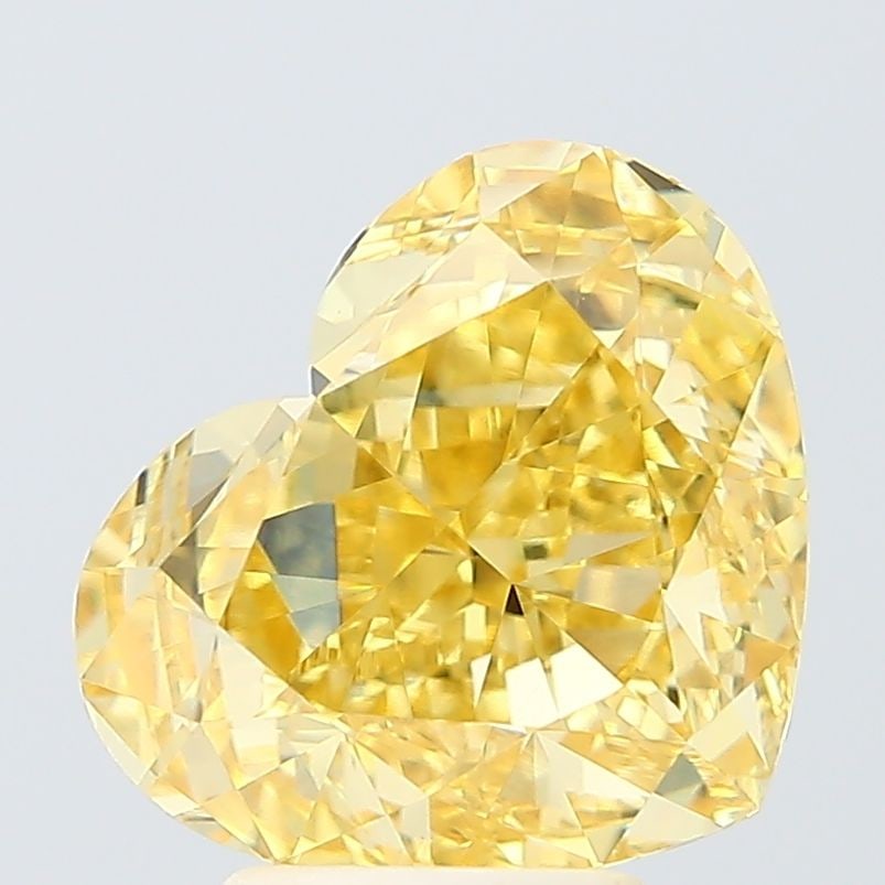 IGI Heart 4.53ct Fancy Intense Yellow VVS2 - Loose Lab Diamond: IGI Heart 4.53ct Fancy Intense Yellow VVS2 - Loose Lab Diamond Item Specifics: Source: This Is A Real Diamond Grown In A Lab Not Mined. Carat: 4.53 Cut: - Color: Fancy Intense Yellow Clarity: VVS2 Pol