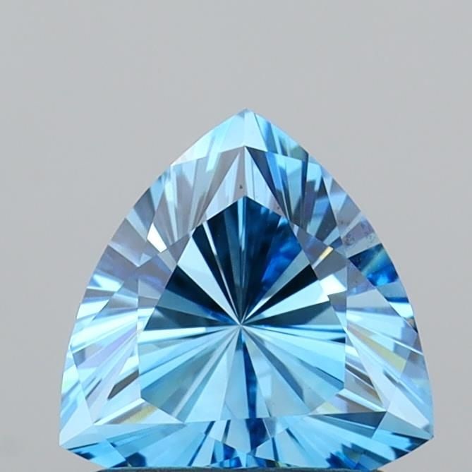 IGI Triangular 1.01ct Fancy Vivid Blue VVS2 - Loose Lab Diamond: IGI Triangular 1.01ct Fancy Vivid Blue VVS2 - Loose Lab Diamond Item Specifics: Source: This Is A Real Diamond Grown In A Lab Not Mined. Carat: 1.01 Cut: - Color: Fancy Vivid Blue Clarity: VVS2 Polish