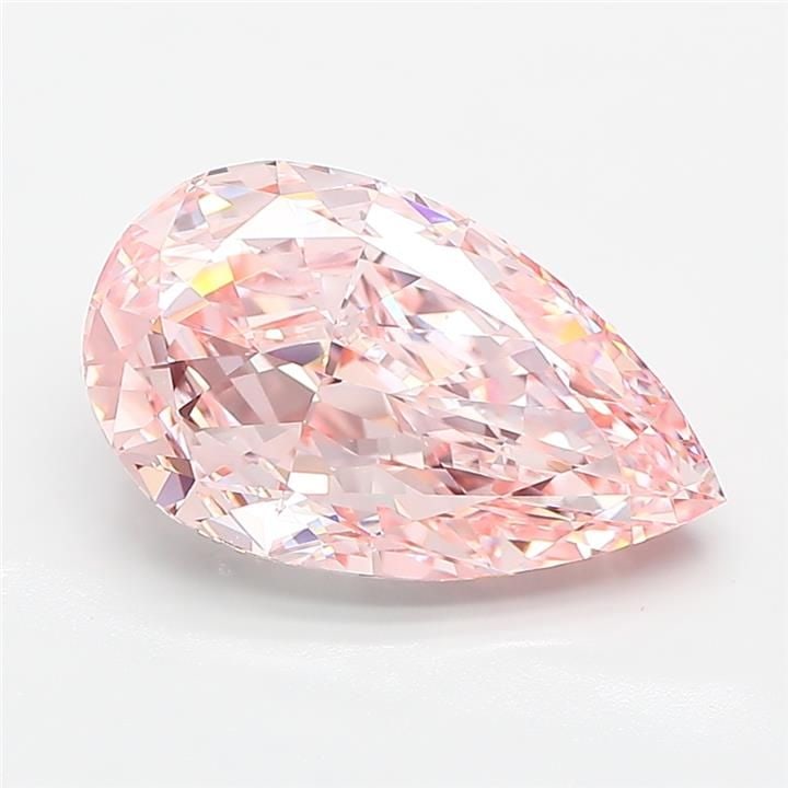 IGI Pear 4.15ct Fancy Intense Pink VVS2 - Loose Lab Diamond: IGI Pear 4.15ct Fancy Intense Pink VVS2 - Loose Lab Diamond Item Specifics: Source: This Is A Real Diamond Grown In A Lab Not Mined. Carat: 4.15 Cut: - Color: Fancy Intense Pink Clarity: VVS2 Polish: 