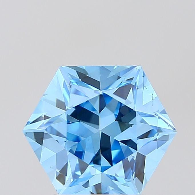 IGI Hexagonal 3.04ct Fancy Vivid Blue VVS2 - Loose Lab Diamond: IGI Hexagonal 3.04ct Fancy Vivid Blue VVS2 - Loose Lab Diamond Item Specifics: Source: This Is A Real Diamond Grown In A Lab Not Mined. Carat: 3.04 Cut: - Color: Fancy Vivid Blue Clarity: VVS2