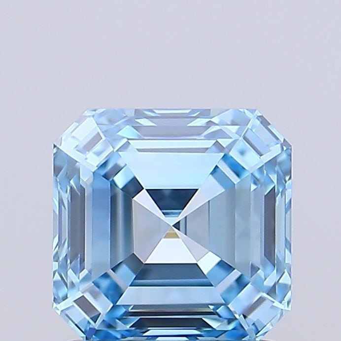 IGI Asscher 1.08ct Fancy Vivid Blue VVS2 - Loose Lab Diamond: IGI Asscher 1.08ct Fancy Vivid Blue VVS2 - Loose Lab Diamond Item Specifics: Source: This Is A Real Diamond Grown In A Lab Not Mined. Carat: 1.08 Cut: - Color: Fancy Vivid Blue Clarity: VVS2 Polish: E