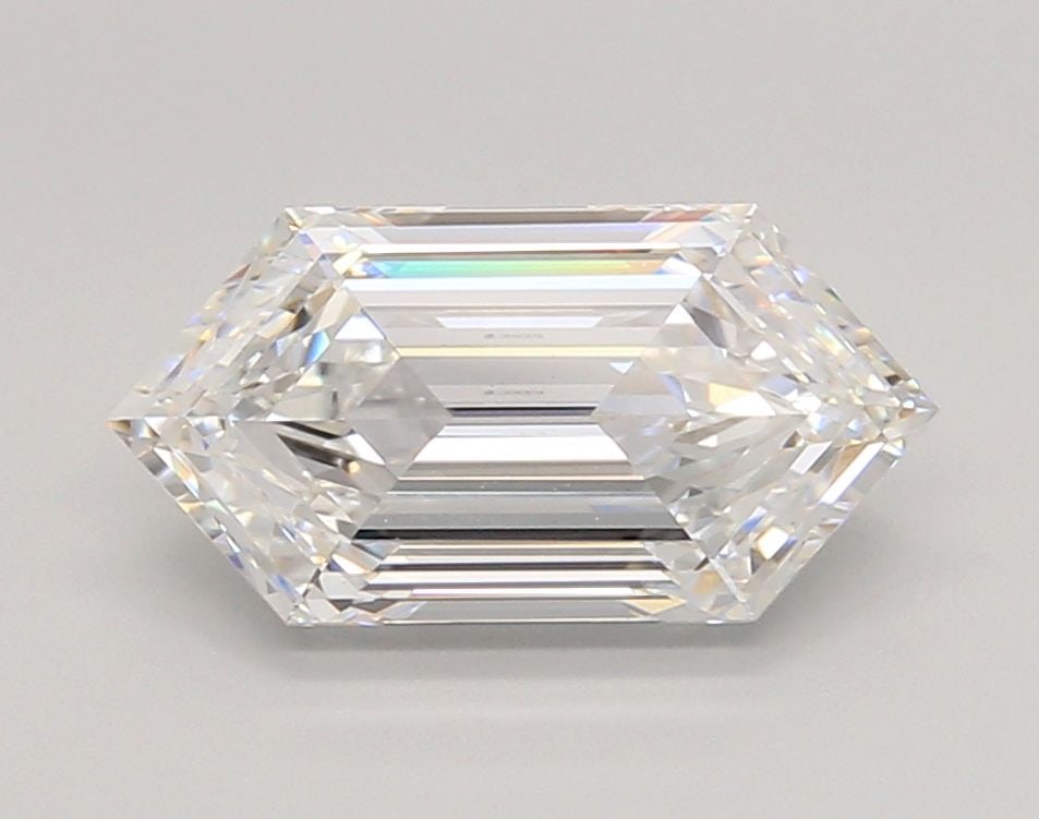 IGI Hexagonal 2.55ct E VVS2 - Loose Lab Diamond: IGI Hexagonal 2.55ct E VVS2 - Loose Lab Diamond Item Specifics: Source: This Is A Real Diamond Grown In A Lab Not Mined. Carat: 2.55 Cut: - Color: E Clarity: VVS2 Polish: EX Symmetry: EX