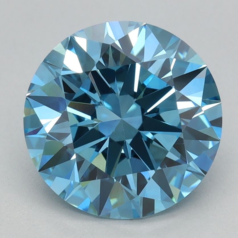 IGI Round 2.03ct Fancy Vivid Blue VVS2 - Ideal Loose Lab Diamond: IGI Round 2.03ct Fancy Vivid Blue VVS2 - Ideal Loose Lab Diamond Item Specifics: Source: This Is A Real Diamond Grown In A Lab Not Mined. Carat: 2.03 Cut: ID Color: Fancy Vivid Blue Clarity: VVS2 Poli
