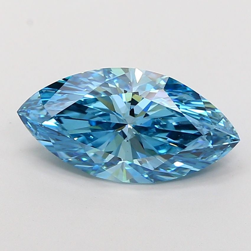 IGI Marquise 3.8ct Fancy Vivid Blue VVS2 - Loose Lab Diamond: IGI Marquise 3.8ct Fancy Vivid Blue VVS2 - Loose Lab Diamond Item Specifics: Source: This Is A Real Diamond Grown In A Lab Not Mined. Carat: 3.8 Cut: - Color: Fancy Vivid Blue Clarity: VVS2 Polish: