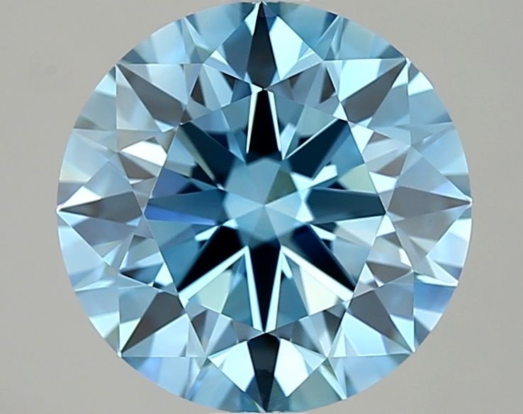 IGI Round 2.5ct Fancy Vivid Blue VVS2 - Ideal Loose Lab Diamond: IGI Round 2.5ct Fancy Vivid Blue VVS2 - Ideal Loose Lab Diamond Item Specifics: Source: This Is A Real Diamond Grown In A Lab Not Mined. Carat: 2.5 Cut: ID Color: Fancy Vivid Blue Clarity: VVS2