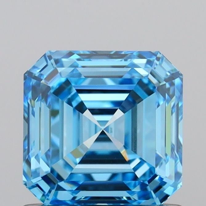 IGI Asscher 1.04ct Fancy Vivid Blue VVS2 - Loose Lab Diamond: IGI Asscher 1.04ct Fancy Vivid Blue VVS2 - Loose Lab Diamond Item Specifics: Source: This Is A Real Diamond Grown In A Lab Not Mined. Carat: 1.04 Cut: - Color: Fancy Vivid Blue Clarity: VVS2 Polish: E