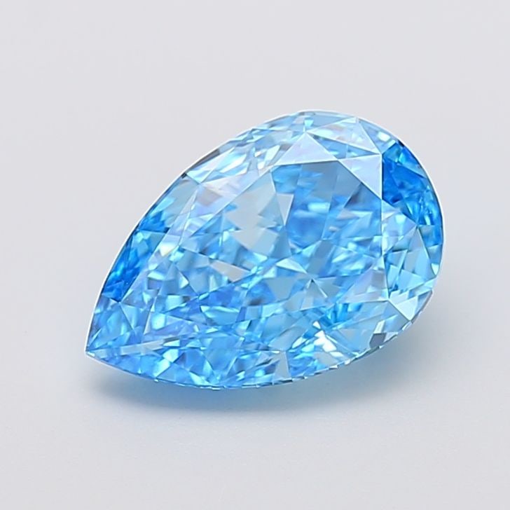 IGI Pear 3.08ct Fancy Vivid Blue VVS2 - Loose Lab Diamond: IGI Pear 3.08ct Fancy Vivid Blue VVS2 - Loose Lab Diamond Item Specifics: Source: This Is A Real Diamond Grown In A Lab Not Mined. Carat: 3.08 Cut: - Color: Fancy Vivid Blue Clarity: VVS2 Polish: EX S