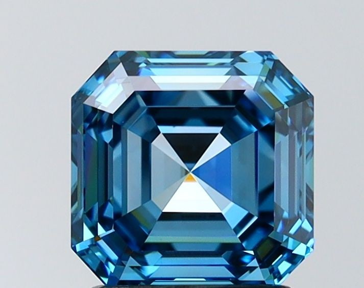 IGI Asscher 2.01ct Fancy Vivid Blue VVS1 - Loose Lab Diamond: IGI Asscher 2.01ct Fancy Vivid Blue VVS1 - Loose Lab Diamond Item Specifics: Source: This Is A Real Diamond Grown In A Lab Not Mined. Carat: 2.01 Cut: - Color: Fancy Vivid Blue Clarity: VVS1 Polish: E