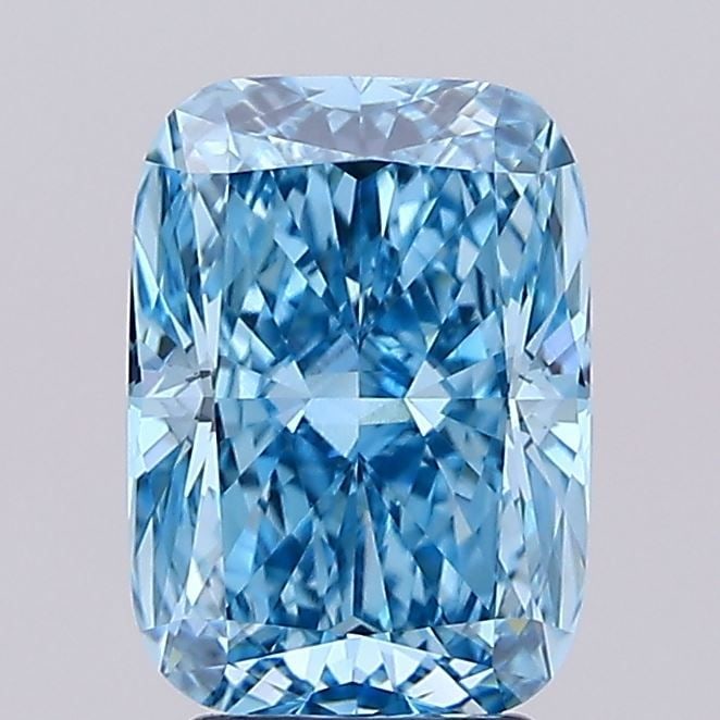 IGI Cushion Modified 3.2ct Fancy Vivid Blue VVS2 - Loose Lab Diamond: IGI Cushion Modified 3.2ct Fancy Vivid Blue VVS2 - Loose Lab Diamond Item Specifics: Source: This Is A Real Diamond Grown In A Lab Not Mined. Carat: 3.2 Cut: - Color: Fancy Vivid Blue Clarity: VVS2 Po