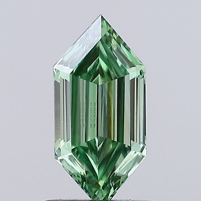 IGI Hexagonal 0.88ct Fancy Vivid Green VVS2 - Loose Lab Diamond: IGI Hexagonal 0.88ct Fancy Vivid Green VVS2 - Loose Lab Diamond Item Specifics: Source: This Is A Real Diamond Grown In A Lab Not Mined. Carat: 0.88 Cut: - Color: Fancy Vivid Green Clarity: VVS2 Polis