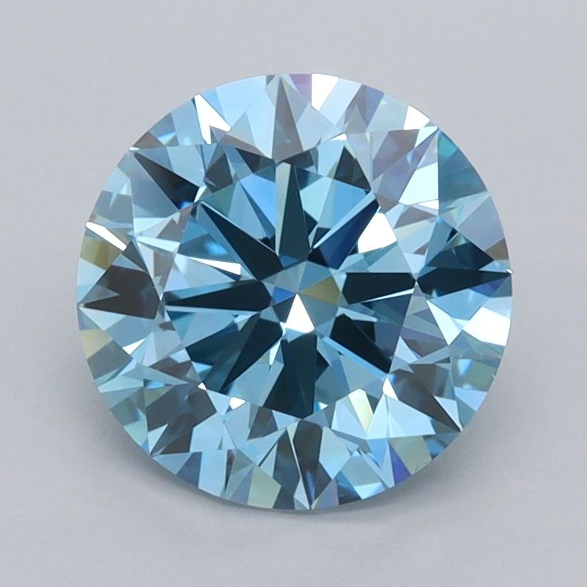 IGI Round 2.03ct Fancy Vivid Blue VVS2 - Ideal Loose Lab Diamond: IGI Round 2.03ct Fancy Vivid Blue VVS2 - Ideal Loose Lab Diamond Item Specifics: Source: This Is A Real Diamond Grown In A Lab Not Mined. Carat: 2.03 Cut: ID Color: Fancy Vivid Blue Clarity: VVS2 Poli